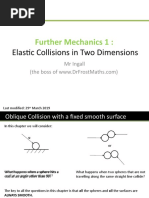 Further Mechanics 1:: Elastic Collisions in Two Dimensions