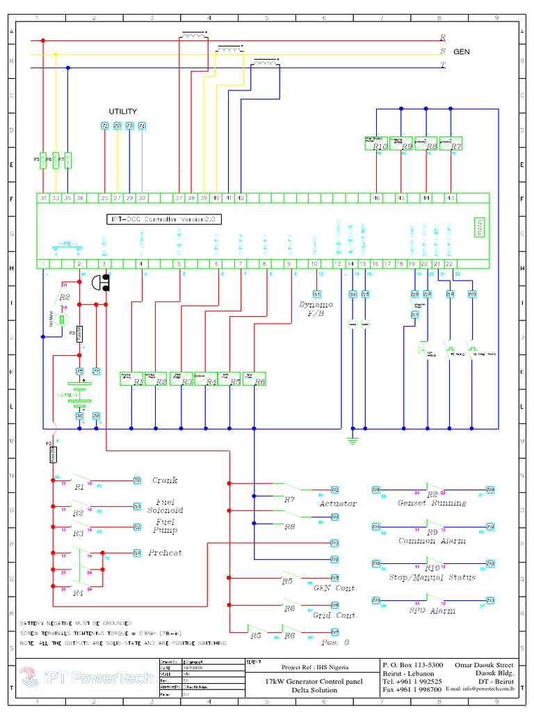 17kW Generator Control Panel Diagram | PDF | Sports | Leisure