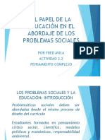 La Educacion y Los Problemas Sociales