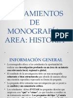 1 Lineamientos de Monografía Historia