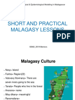 Short and Practical Malagasy Lessons: E M 2019: Ecological & Epidemiological Modeling in Madagascar