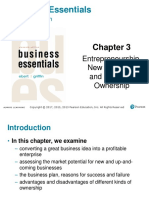 Business Essentials: Entrepreneurship, New Ventures, and Business Ownership