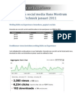 Statistieken social media Hans Mestrum voor HAN Techniek Januari 2011