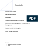 Planteamiento cuantitativo del problema de investigación