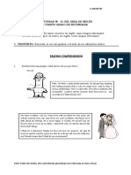 Reading Comprehension: Actividad N 01 Del Área de Inglés Cuarto Grado de Secundaria Competencia