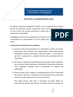 Criterios para La Comunicación en Línea PDF