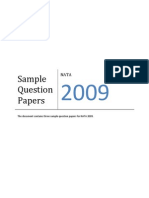 TITLE NATA Sample Question Papers 2009