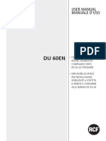 Du 60en: User Manual Manuale D'Uso