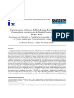 Experiências na Utilização de Metodologias Participativas