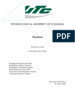 Technological University of Coahuila: Practice