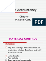 Cost Accountancy: Material Control