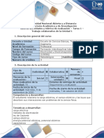 Guía de Actividades y Rúbrica de Evaluación - Tarea 1 - Trabajo Colaborativo de La Unidad 1 - G3