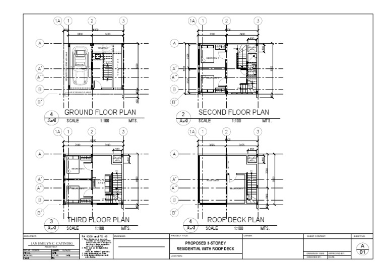 Ground Floor Plan Second Floor Plan: Hallway | PDF | Tourist ...