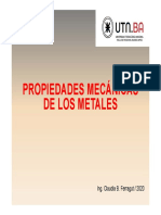 Clase N°4 Propiedades Mecanicas de Los Metales PDF