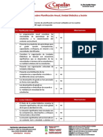 Ficha de Análisis de La Planificacion Curricular Subir PDF