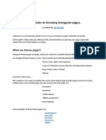 Introduction To Growing Instagram Pages PDF