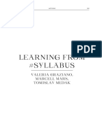 Learning From #Syllabus: Valeria Graziano, Marcell Mars, Tomislav Medak