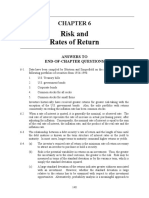 Risk and Rates of Return: Answers To End-Of-Chapter Questions