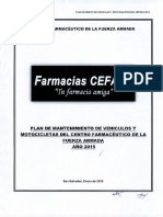 Plan de Mantenimiento de Vehiculos y Motocivletas 2015