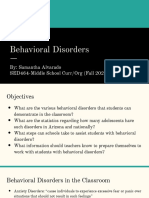 Sed464-Behavioral Disorders 1