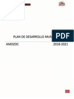 Plan de Desarrollo Municipal AMOZOC - 2021