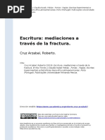 Cruz Arzabal, Roberto (2019). Escritura mediaciones a traves de la fractura