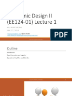 EE124 Lecture 1 Introduction and Operational Amplifier Jan 27 Spring 2020 PDF