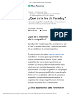 ¿Qué Es La Ley de Faraday