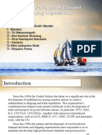 Services Performed by Principal Shipping Organizations