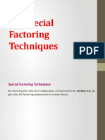 5.4 Special Factoring Techniques