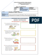 Guia Matemática y Español 1 C Viviana Pereira, Del 18 de Agosto Al 30 de Agosto