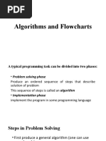 Algorithms and Flowcharts