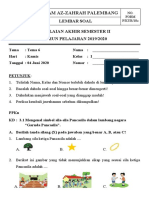 Soal Pas KLS 1 Tema 6 PDF