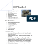 Resep Bakpao