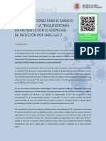 Recomendaciones Manejo Pcte Traqueostomizado PDF