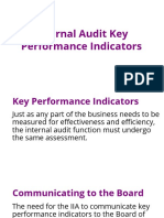 Internal Audit Key Performance Indicators