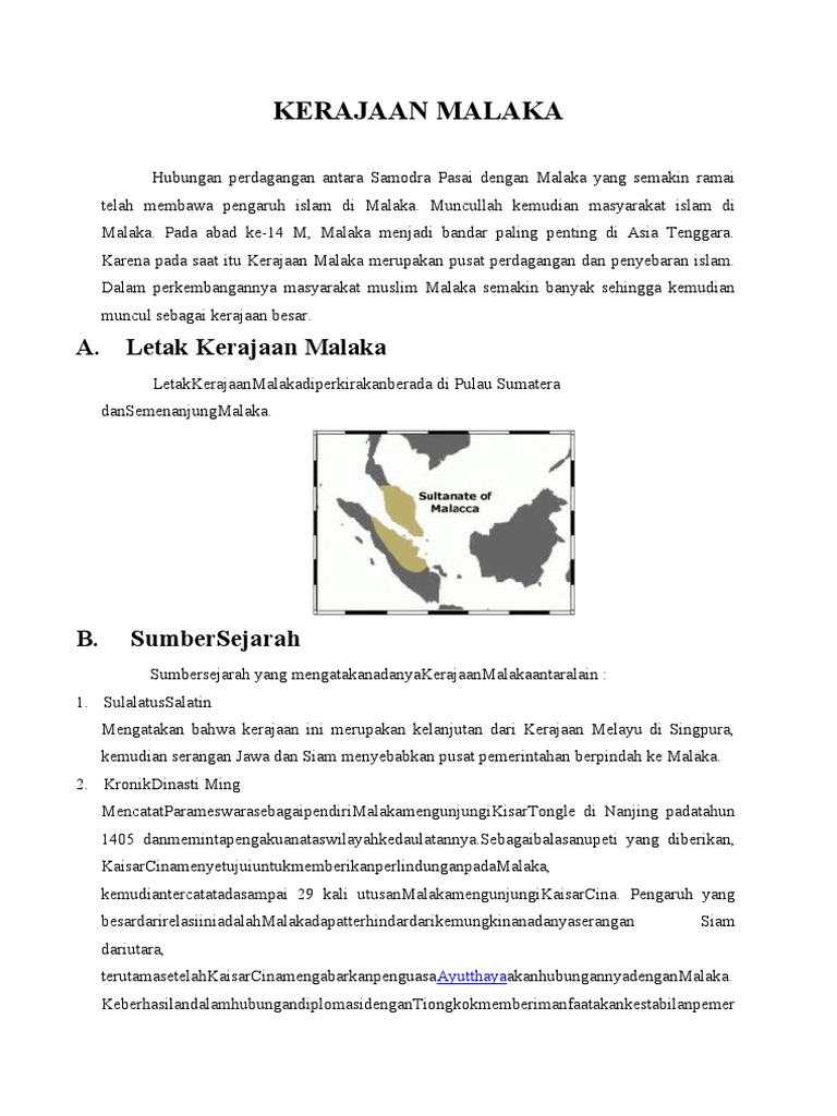 Kerajaan Malaka | PDF