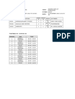 My 2nd Sem Timetable