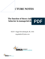 Theory Individual Behavior PDF