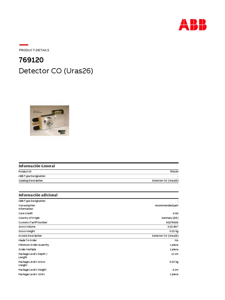 Uras26 CO Detector Specifications | PDF | Nature | Business
