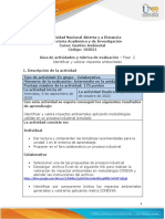 Guía de actividades y Rúbrica de Evaluación - Fase 2 - Identificar y valorar impactos ambientales.pdf