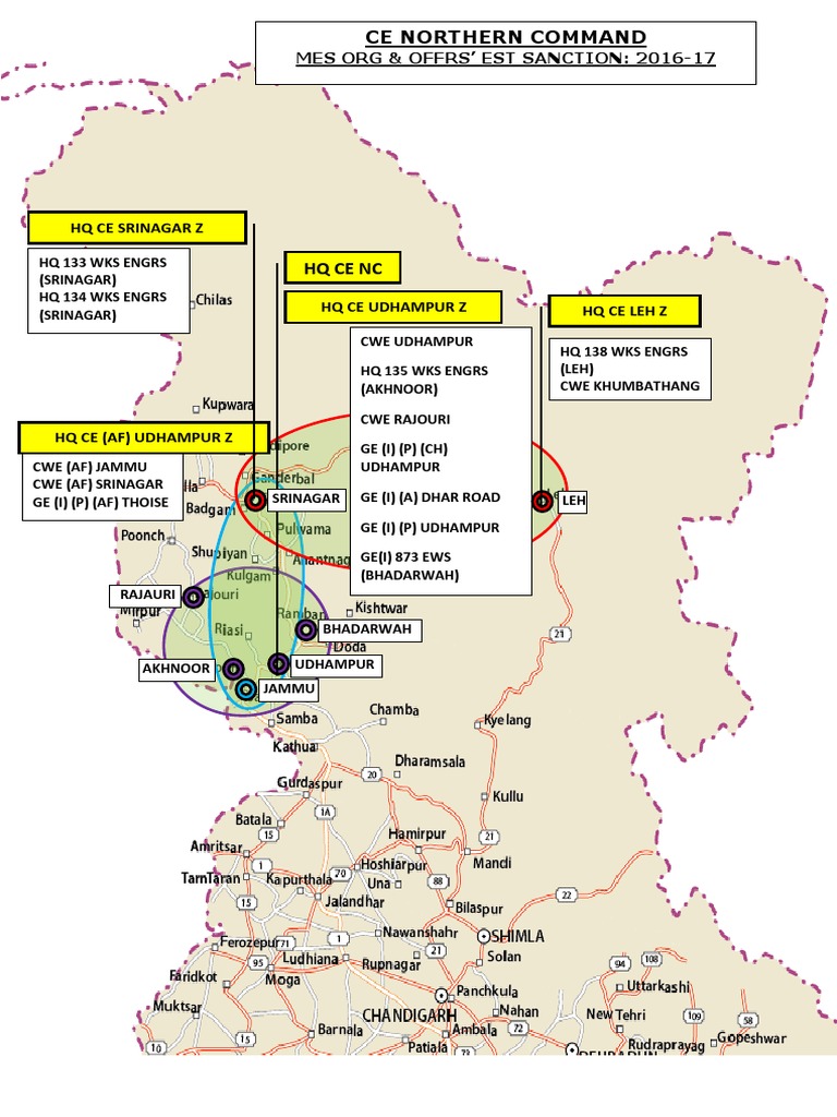 MES Northern Command Structure 2016-17 | PDF | Career And Technical ...