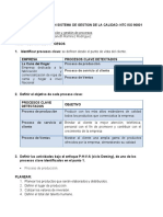 ISO 9001 PLANIFICACIÓN SISTEMA GESTIÓN CALIDAD