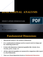 Dimensional Analysis: by Ms. Divyashree P. Yadav