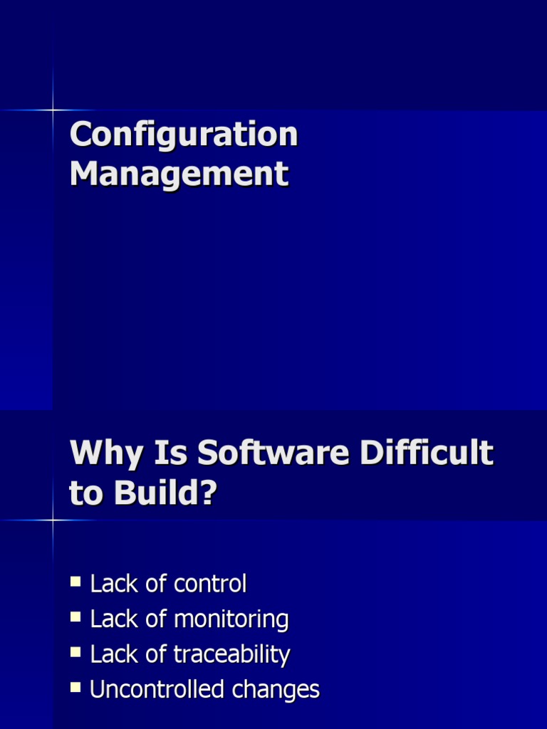 Configuration Management | PDF | Version Control | Information ...