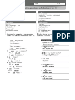 18 Be: Affirmative, Negative, Questions and Short Answers