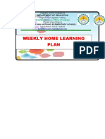 Weekly Home Learning Plan: Department of Education