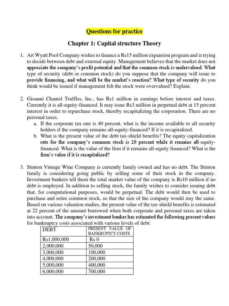 Compiled Questions For Practice PDF | PDF | Factoring (Finance ...