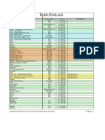 Price List Exam