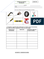 Prueba de Ciencias Naturales 5to Grado